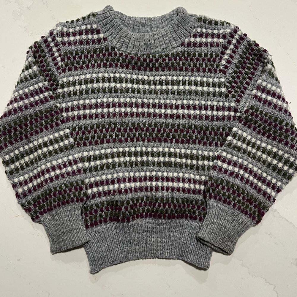 Vintage Garan Kids Fair Isle Knit Sweater 4 EUC